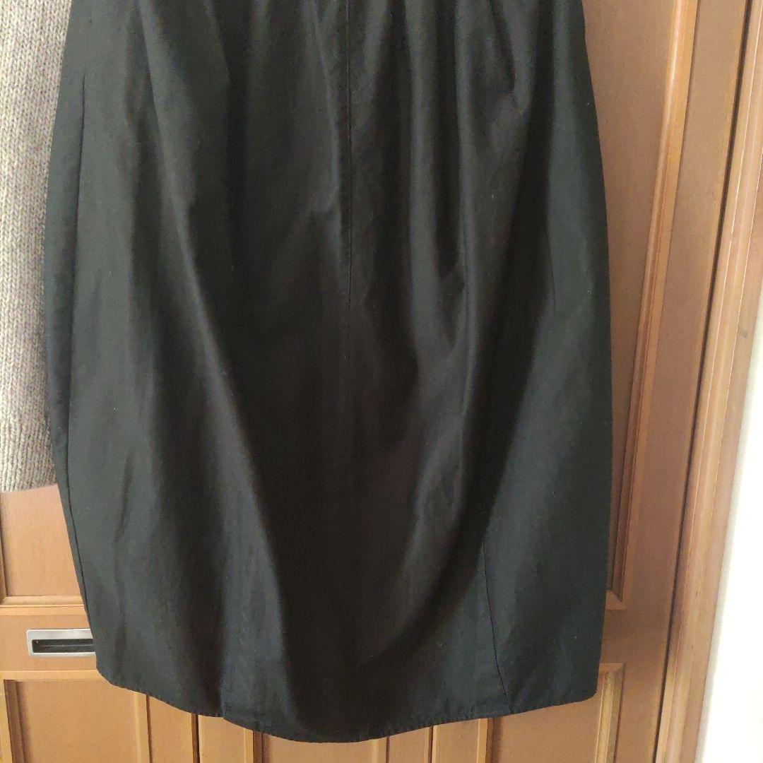 かぐれペルーニットワイドベスト コットンバックサテンコクーンスカート２点セット