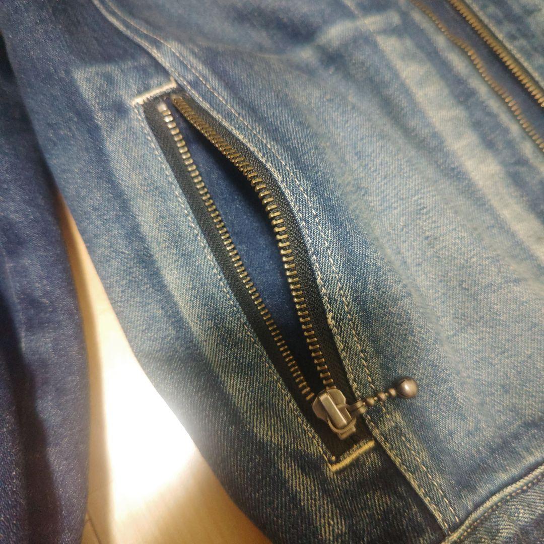 レア ✨️ glamb デニム シングル ライダース ジャケット Denim