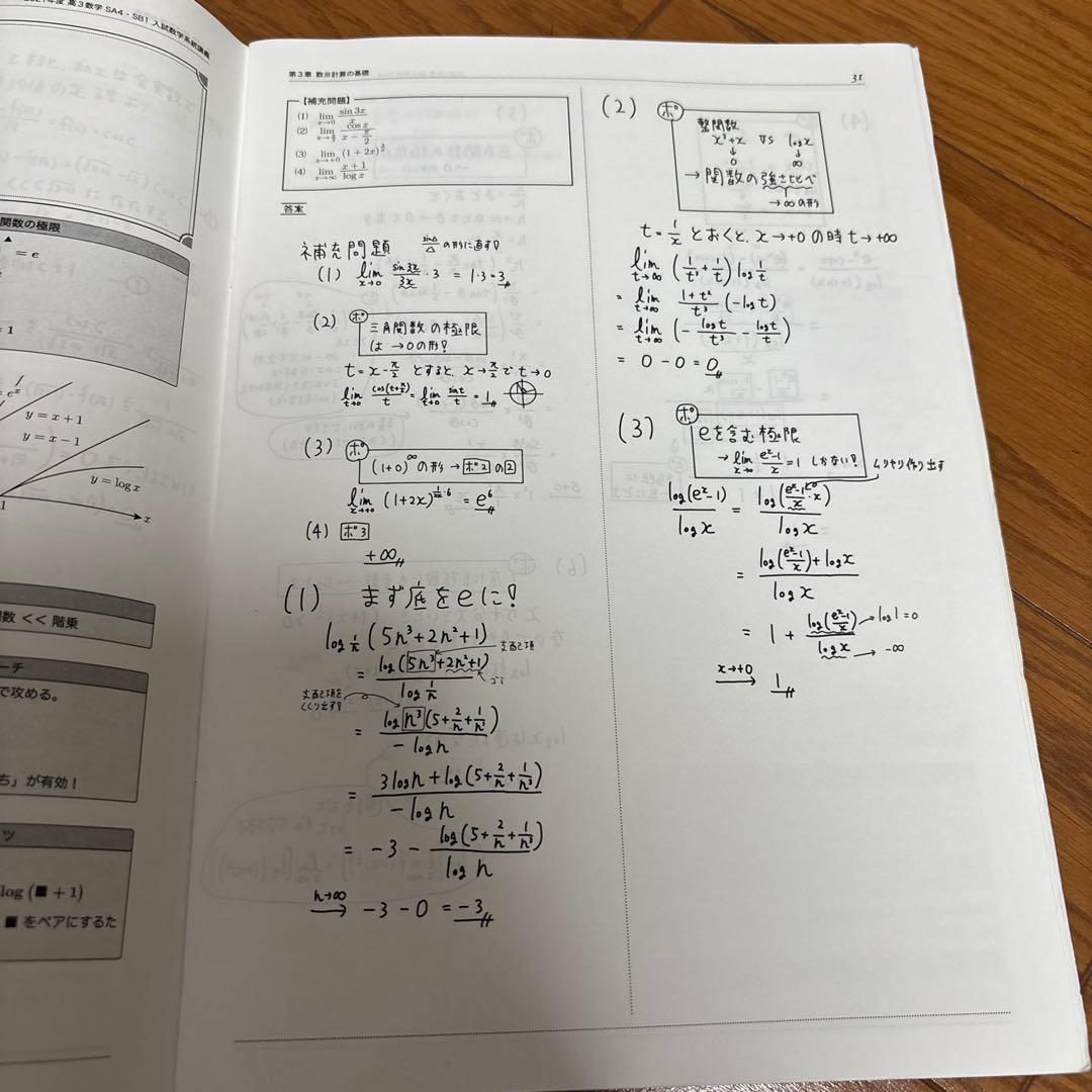 鉄緑会高2数III フルセット 授業冊子・テキスト・問題集・確認シリーズ・おまけ