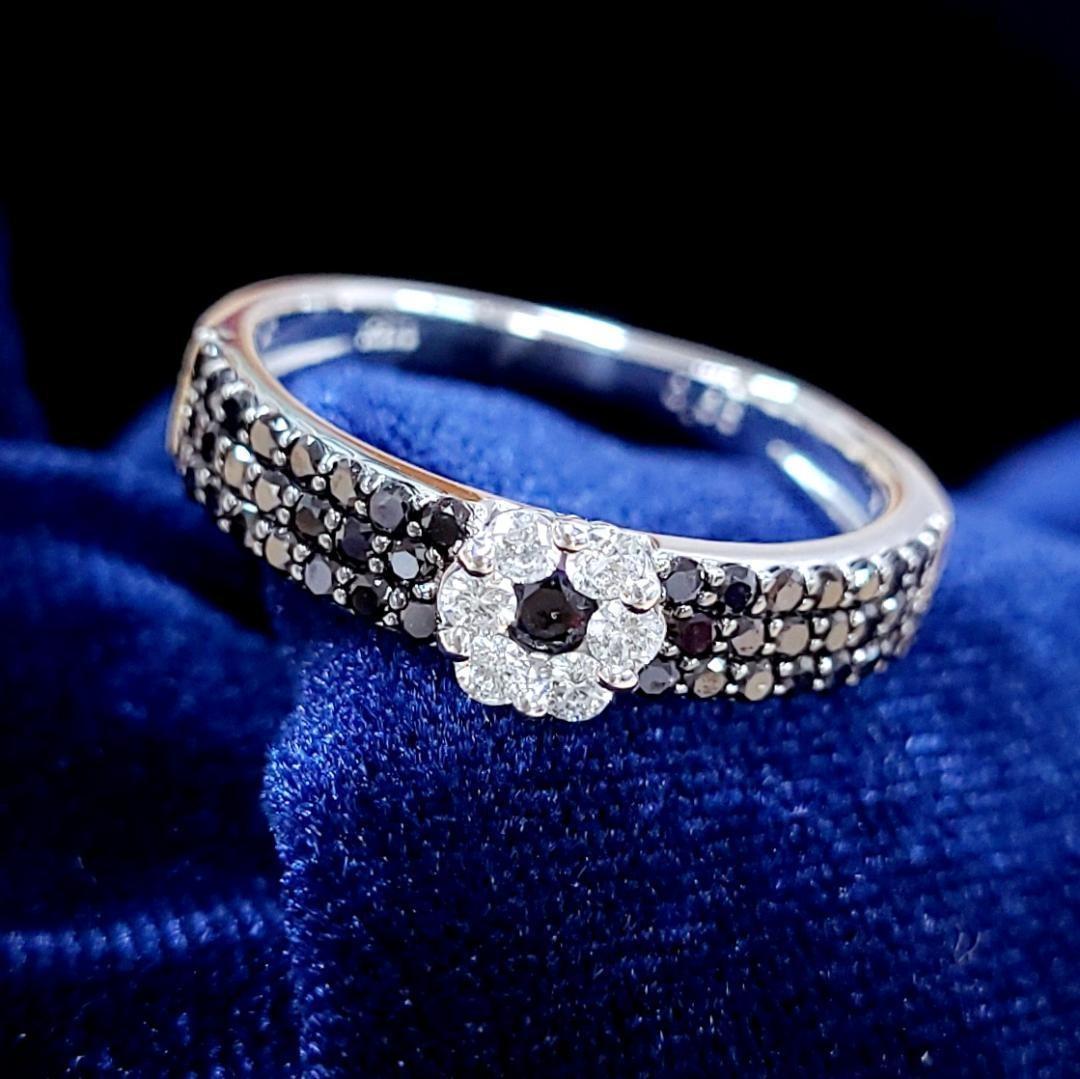 chibi 0.65ct ダイヤモンド ブラックダイヤモンド K18 WG