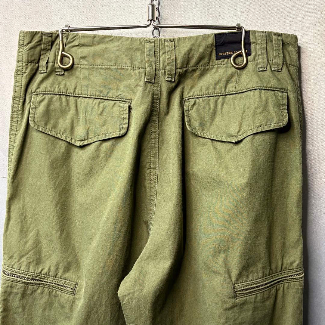 ヒステリックグラマー HYSTERIC GLAMOUR ベイカーパンツ カーキ