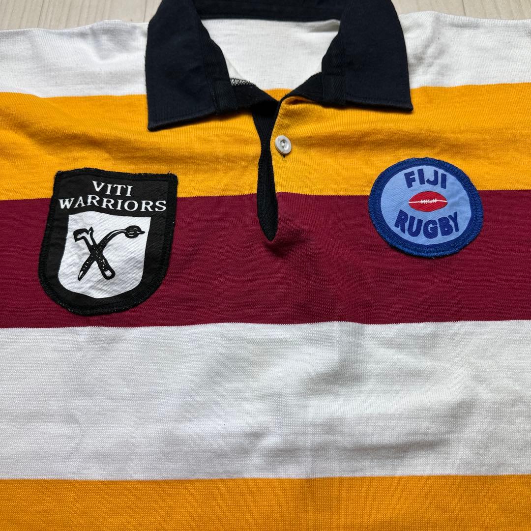 90sFiji Rugby Viti Warriorsヴィンテージラガーシャツ