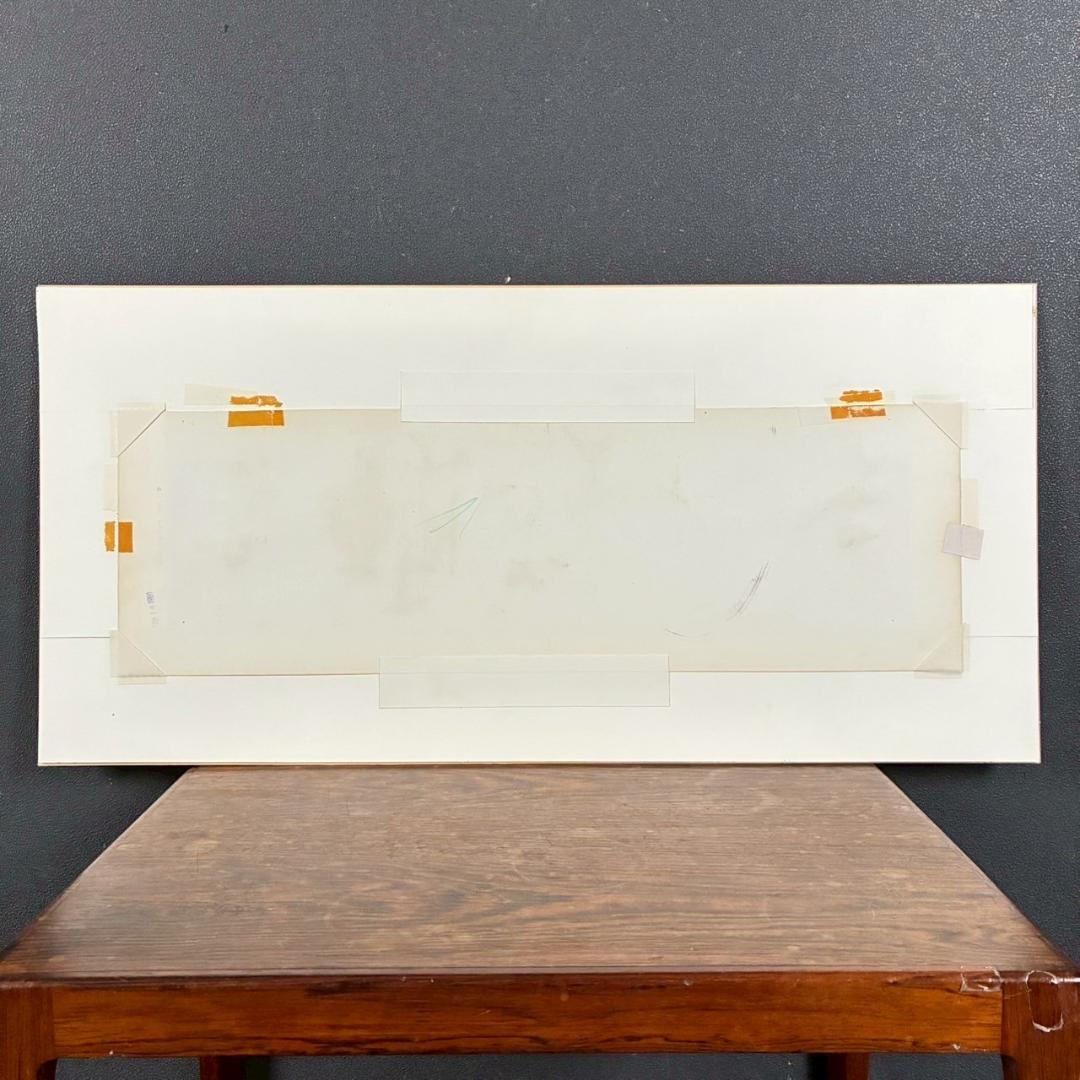 ウォルト・ディズニー ミッキーマウス３コマ漫画 原画 1961年 直筆サイン入