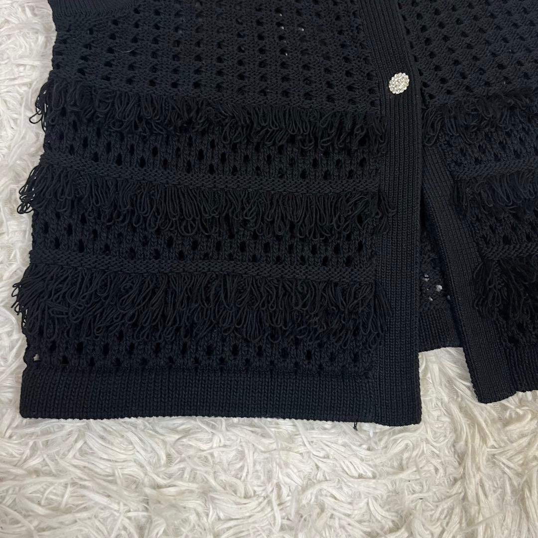 美品❣️LOULOU WILLOUGHBY フリンジクロッシェジレ　アルアバイル