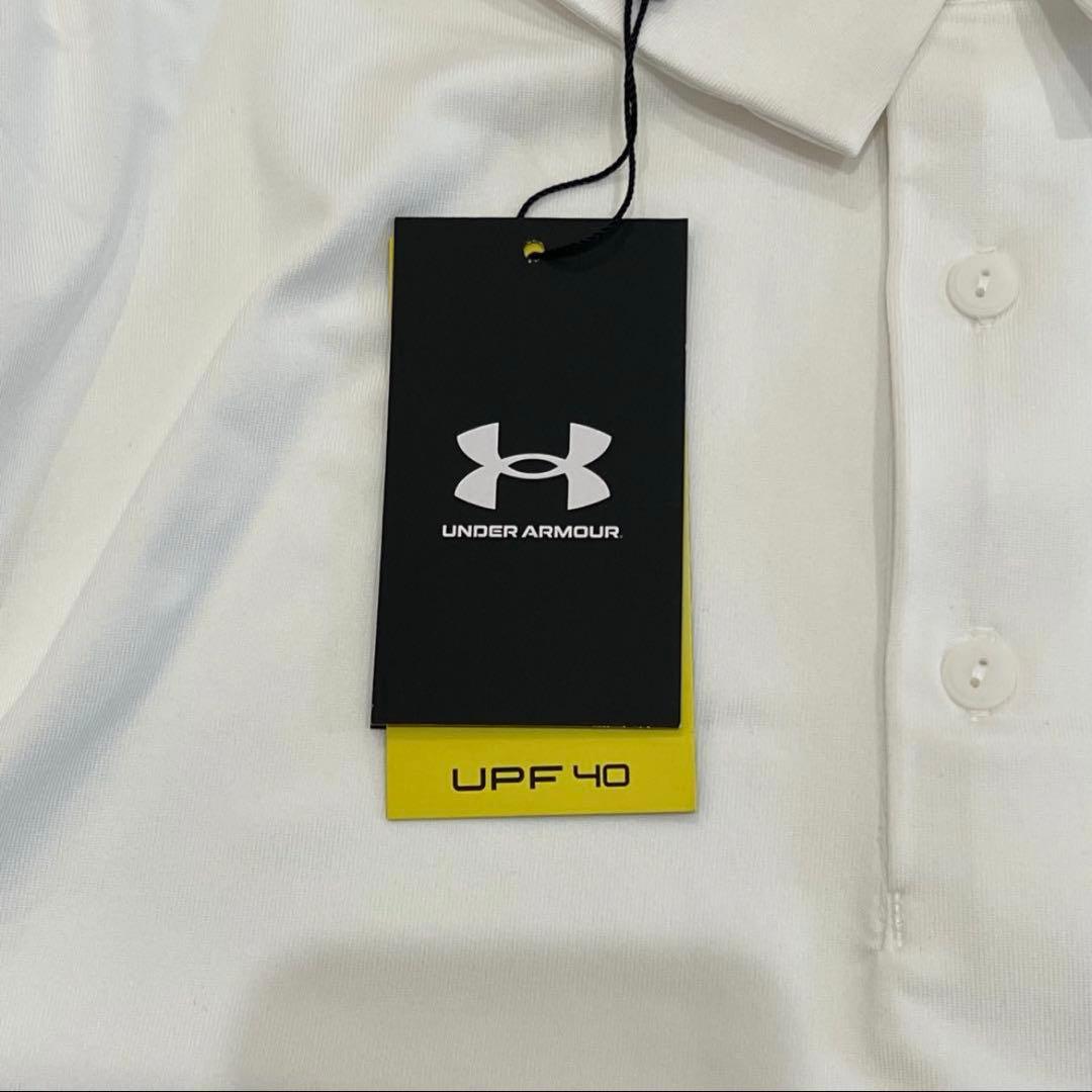 【UNDER ARMOR】メンズ ポロシャツ 半袖トップス XXL 白 未使用