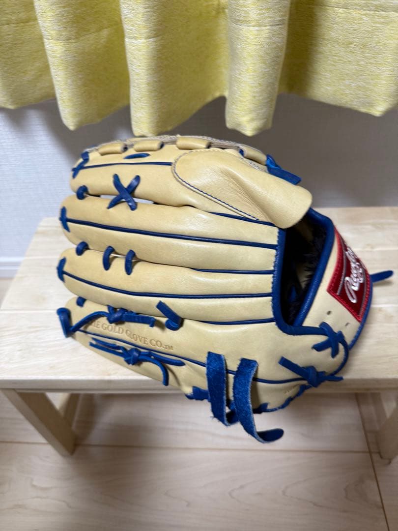 Rawlings ローリングス　限定 軟式グローブ ベージュ/青