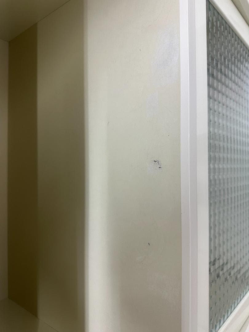 ビーカンパニー 食器棚 レンジボード クルム レトロ ホワイト