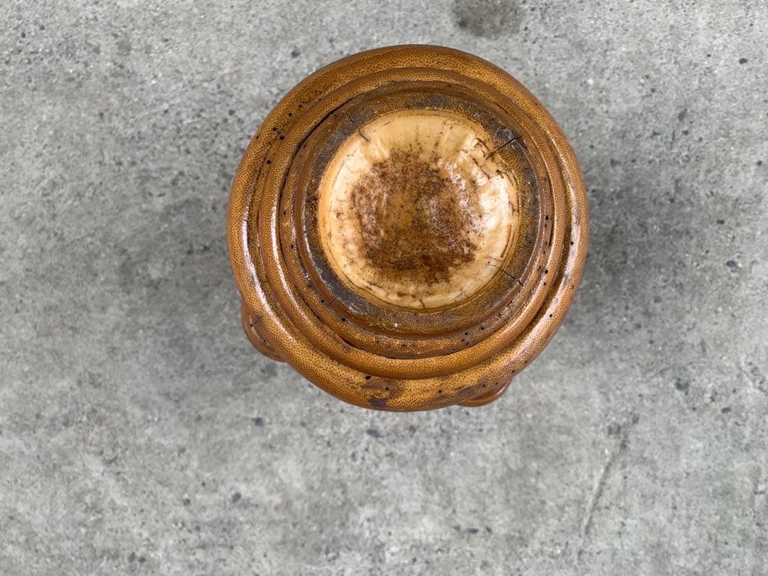 ビンテージ バンブー フラワーベース 天然素材 花器