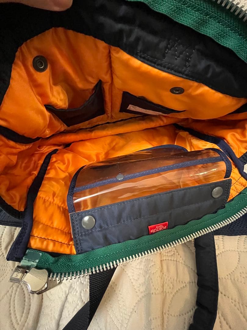 PORTER sacai 2way ヘルメットバッグ ネイビー　トートバッグ