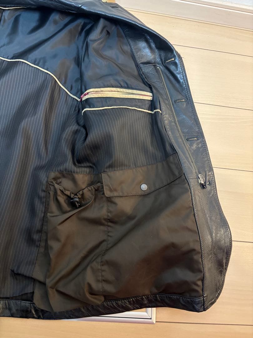 【男の一張羅！】高級ブランド　90sヴィンテージラムレザー カーコート