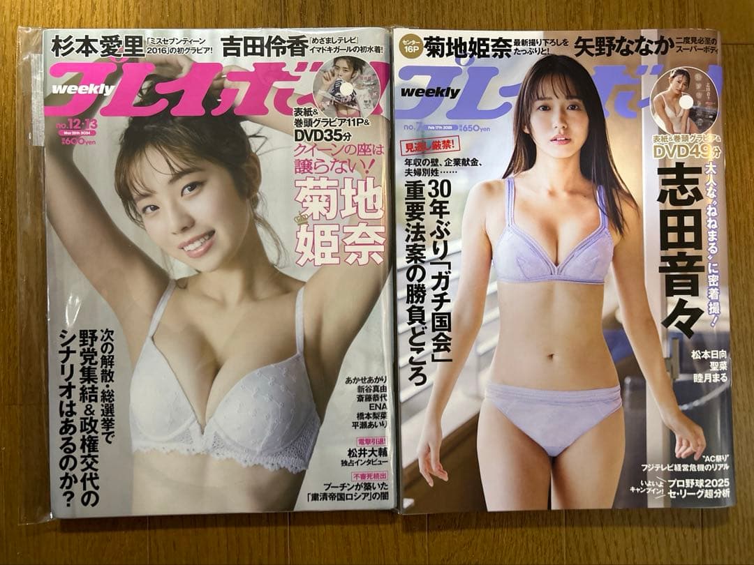 【菊地姫奈さん永久保存版】週プレAllWorks新品11冊組コンプリートBOX