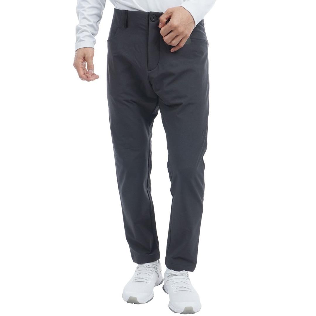 【88】秋冬 定価17,600円 アディダス ゴルフ 防風 アンクルパンツ 黒