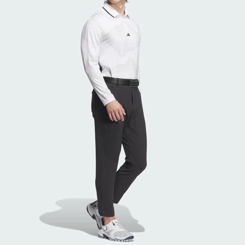 【88】秋冬 定価17,600円 アディダス ゴルフ 防風 アンクルパンツ 黒