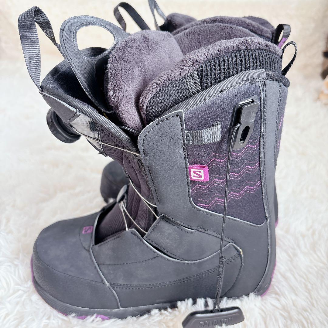 美品 SALOMON IVY BOA STR8JKT ブーツ 23.5 ボード