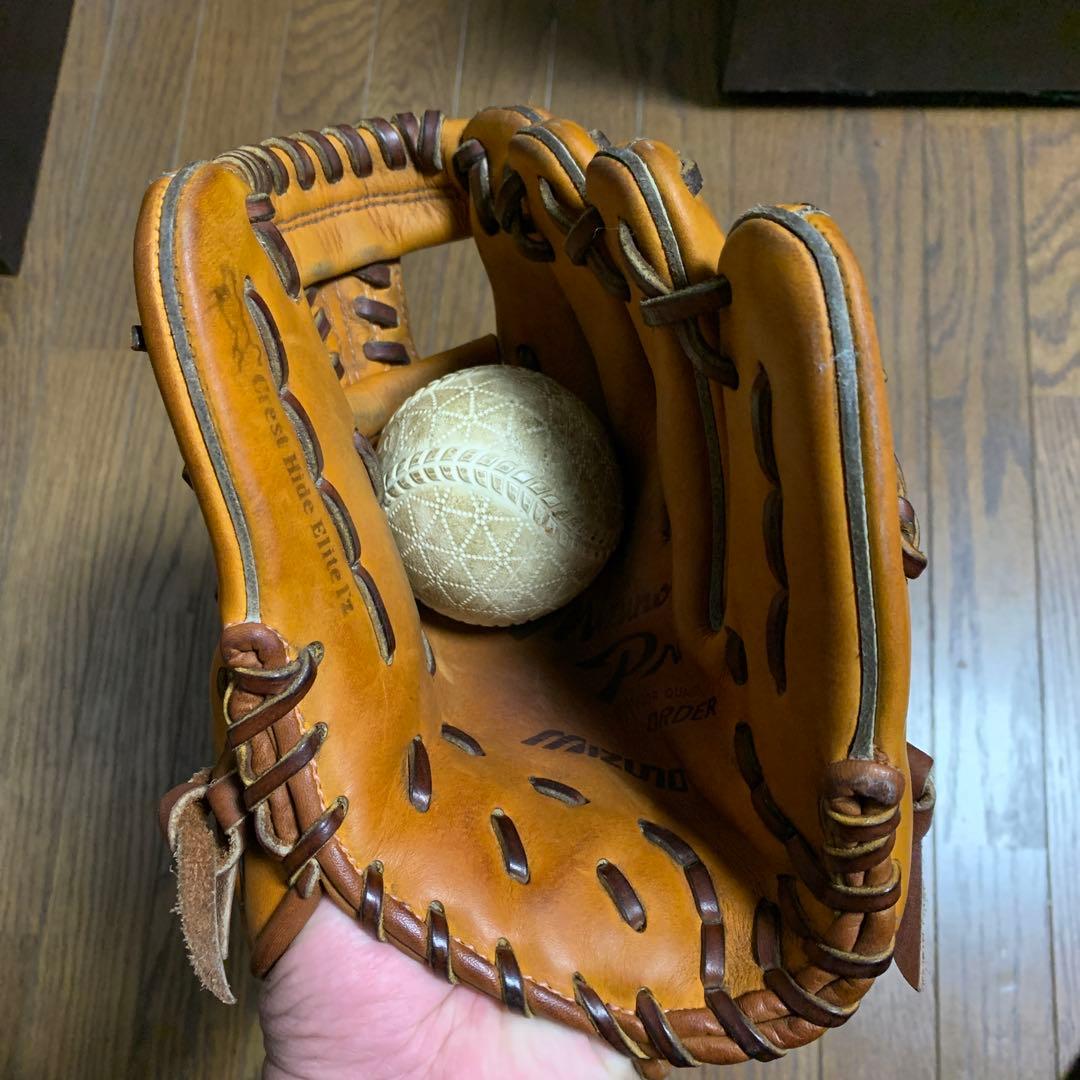 ミズノプロ　軟式　内野　サイズ8 刺繍あり