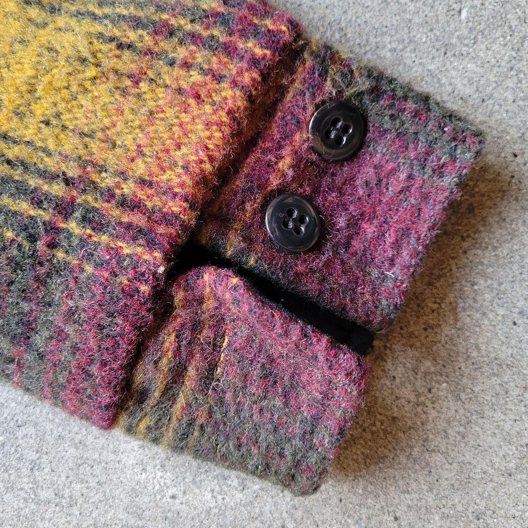 チャンプ様70'sMELTONオンブレチェック裏ボア ジャケット