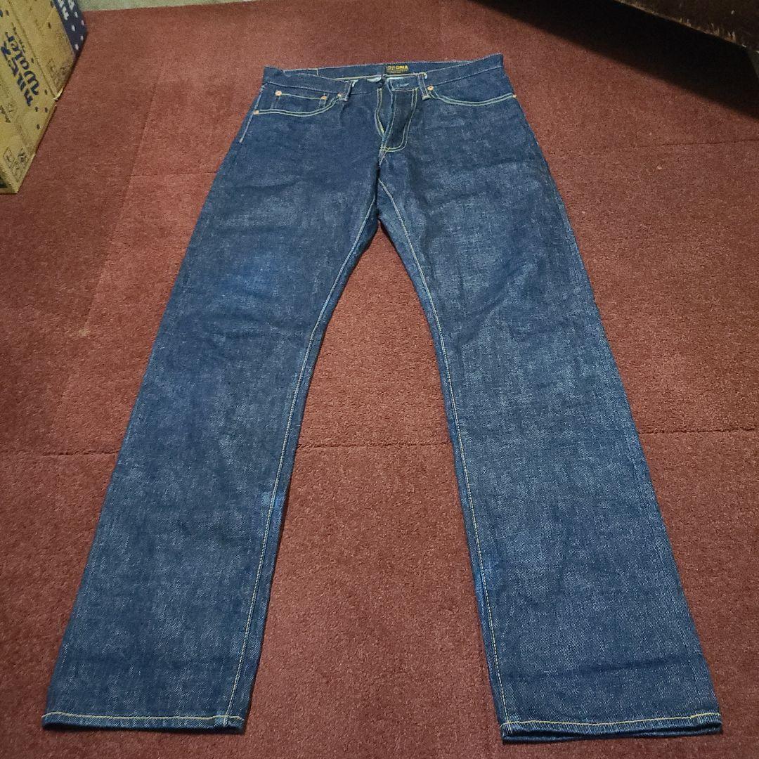 濃紺美品コロナCORONA日本製セルビッジデニムチェーンステッチジッパーフライ