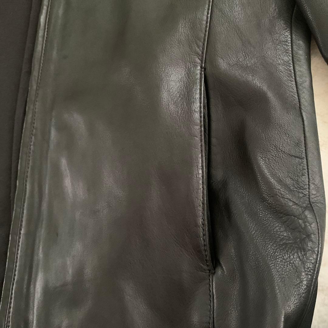 Lui's ダークグレー 羊革ライダースジャケットSサイズ