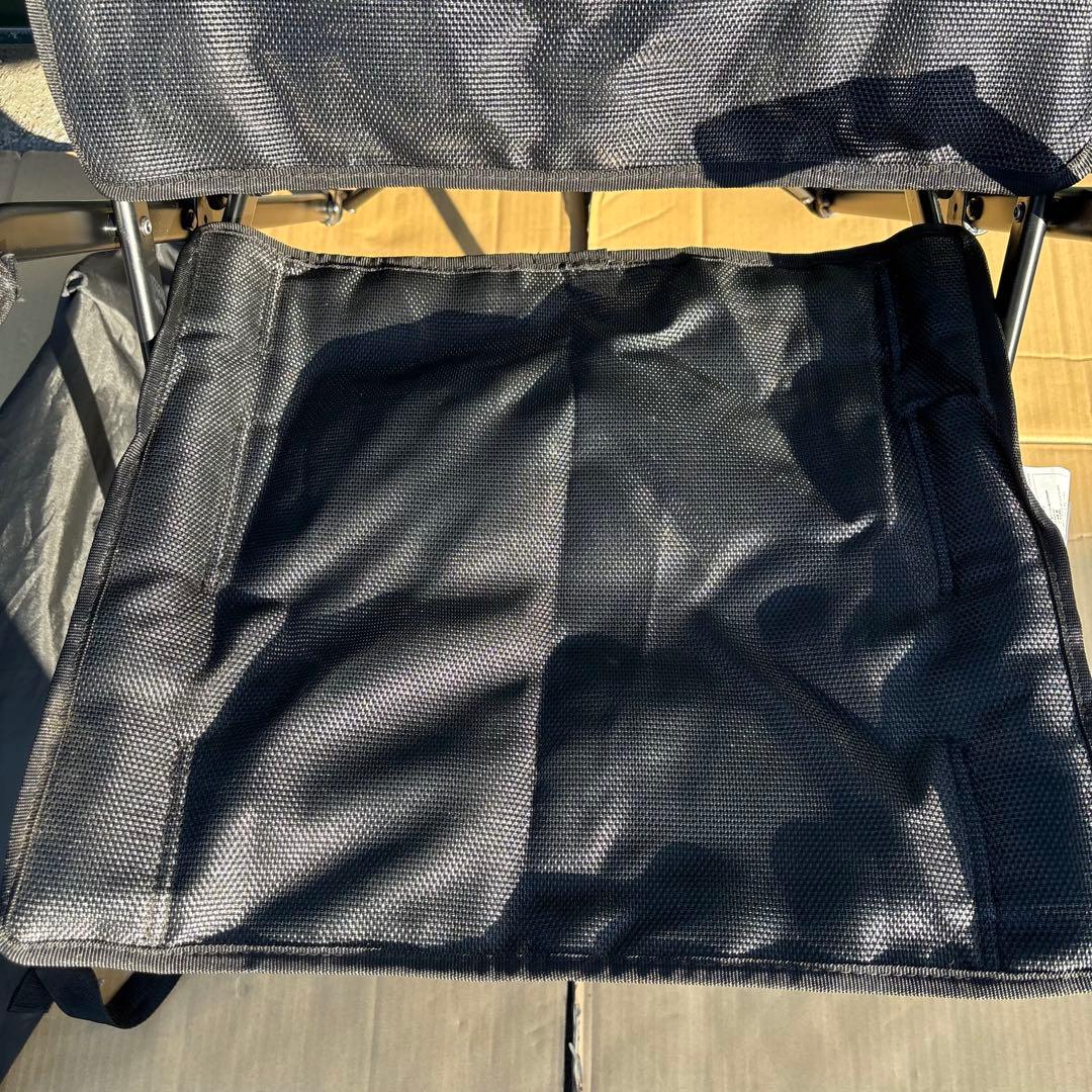 4脚セット　LOGOS ラグジュアリーチェア　ブラックメッシュ　折りたたみチェア