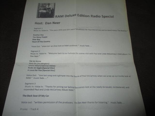 洋楽 Paul and Linda McCartney RAM (RARE SET)