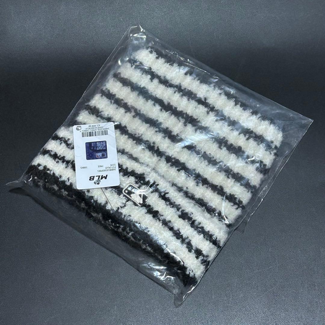 MLB 猫耳ビーニー♡韓国 aespa カリナ着用 明洞 ソウル ニット帽 新品