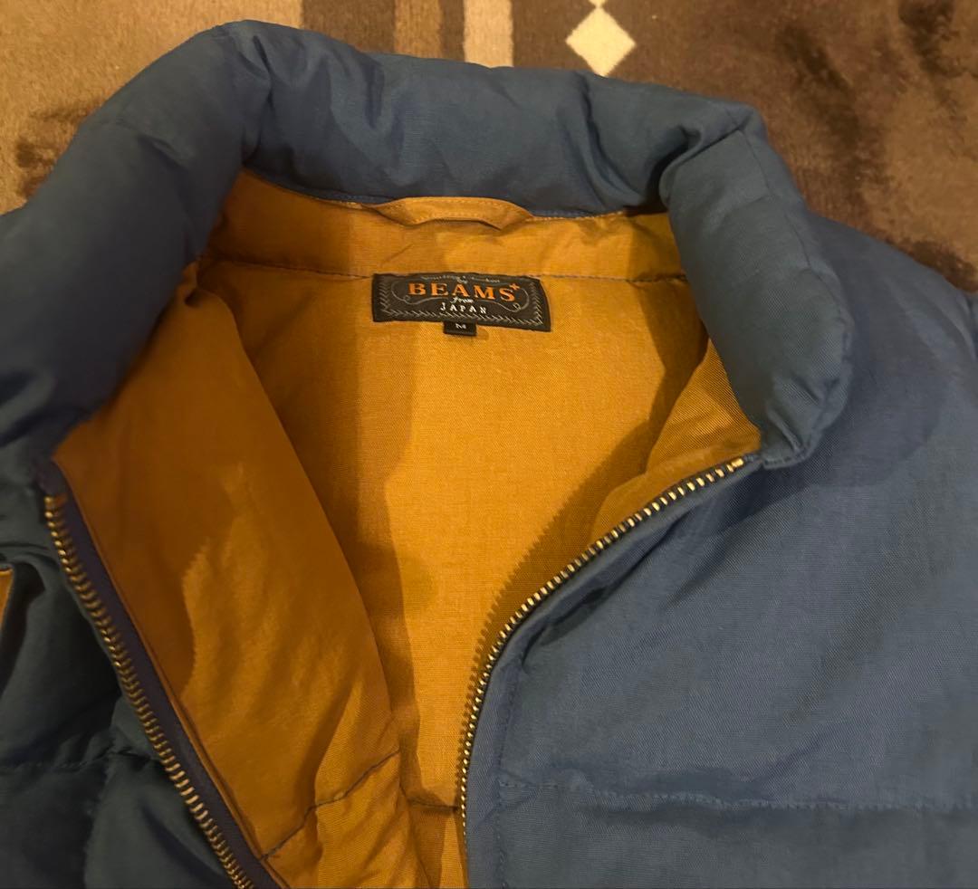 BEAMS PLUS ナイロン オックスフォード ダウン ベスト　Mサイズ
