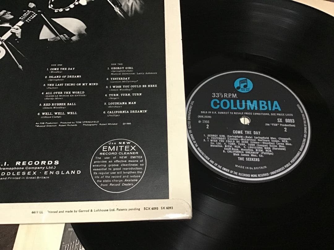 極美❣️UKオリジナル・モノラル　The Seekers　Come the Day