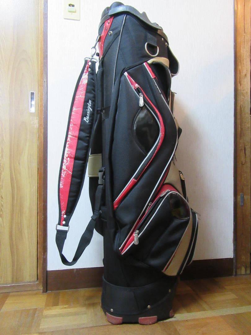★希少★BENNINGTON★キャディ-バック★黒/白/赤★