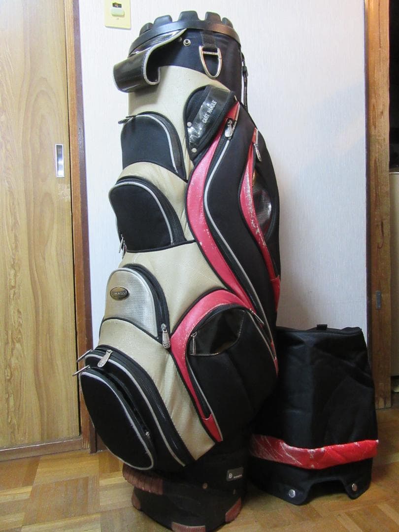 ★希少★BENNINGTON★キャディ-バック★黒/白/赤★