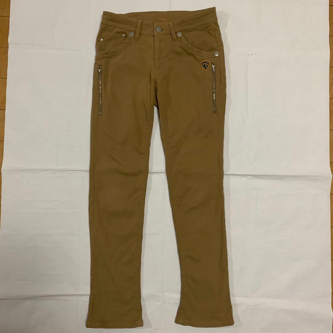 PEARLY GATES パーリーゲイツ ストレッチロングパンツ ロゴ ワッペン