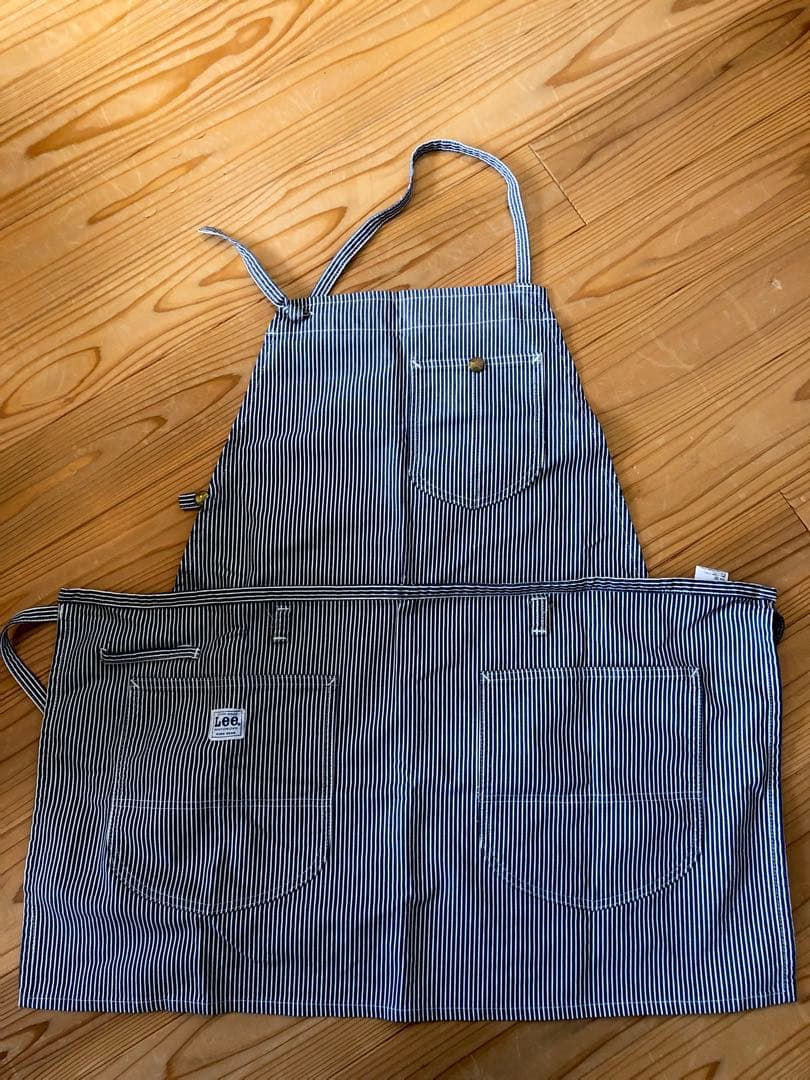 【2組セット】Lee ストライプエプロンとハンチング帽セット
