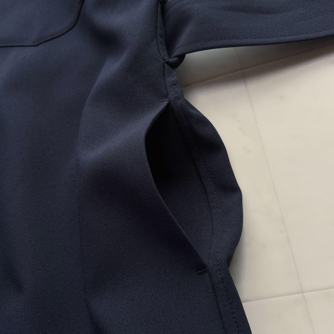 SOEJU 美品 ソフトオックス シャツワンピース 紺 ネイビー M ソージュ