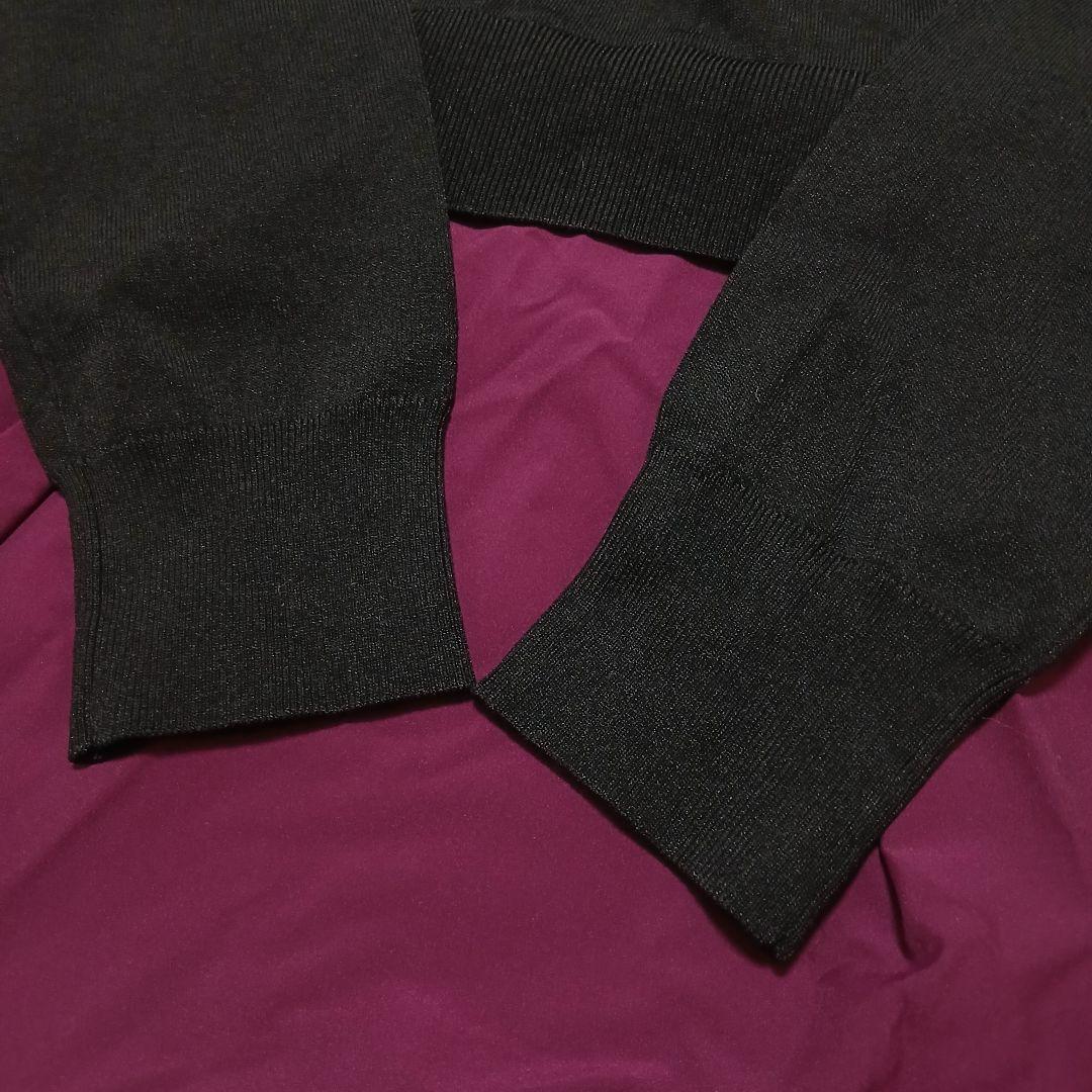 【未使用/タグ付】組曲 KUMIKYOKU ニットソー切替ドッキングワンピース