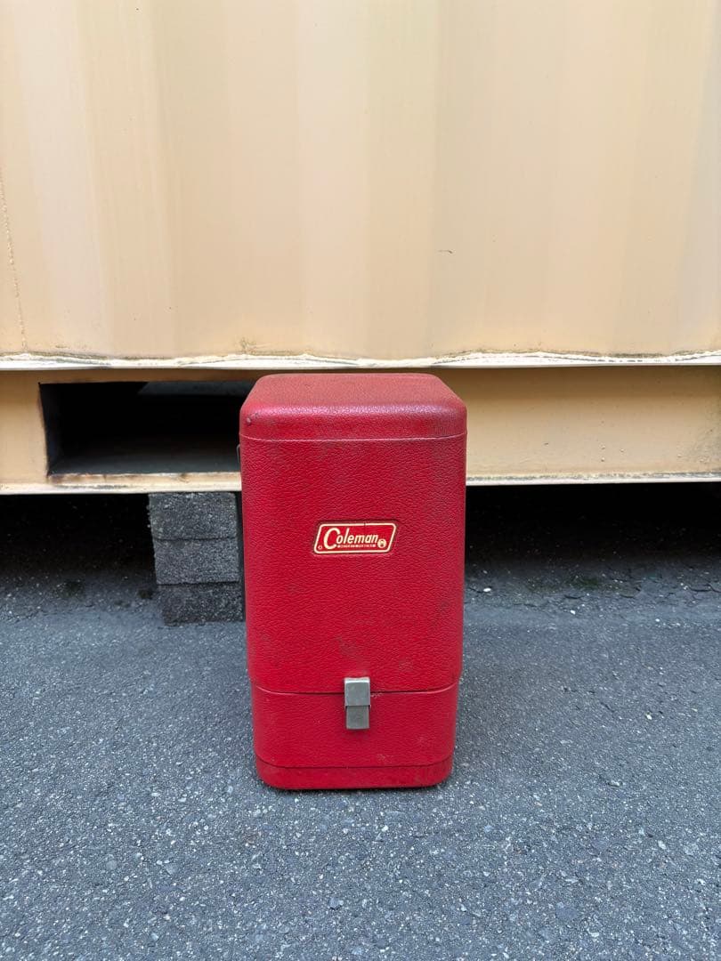 Coleman レッド ランタン 専用ケース付き