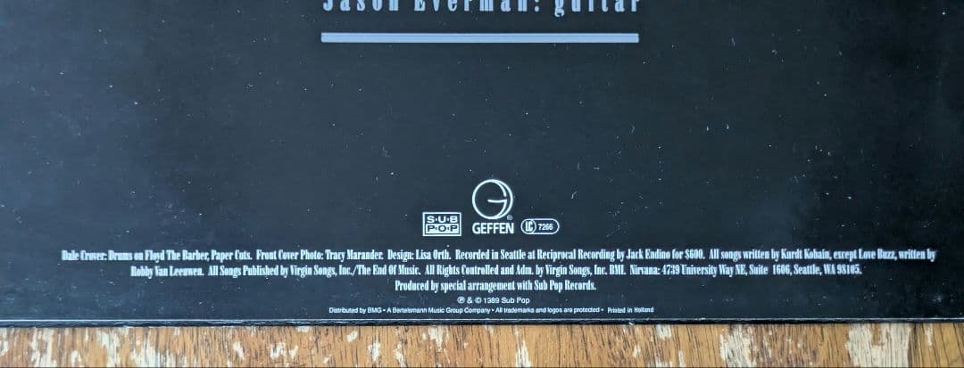 Nirvana Bleach レコード オランダ盤 輸入盤 ニルヴァーナ