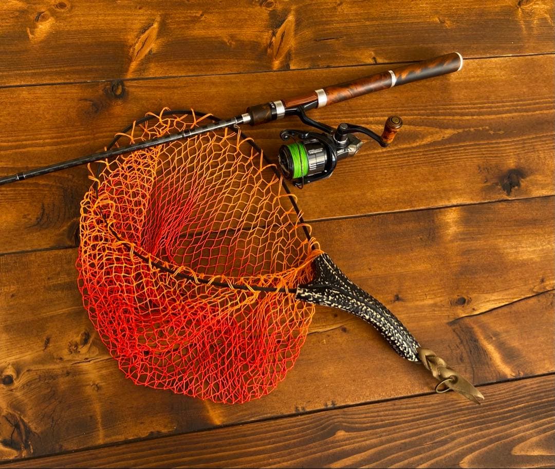 スピニングロッド　7ft ML バスロッド　バス釣り　トラウト　ウッドグリップ