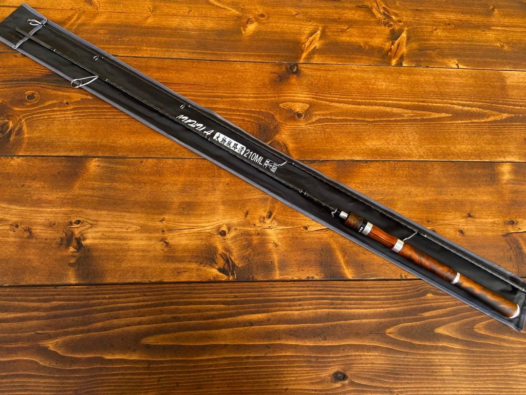 スピニングロッド　7ft ML バスロッド　バス釣り　トラウト　ウッドグリップ