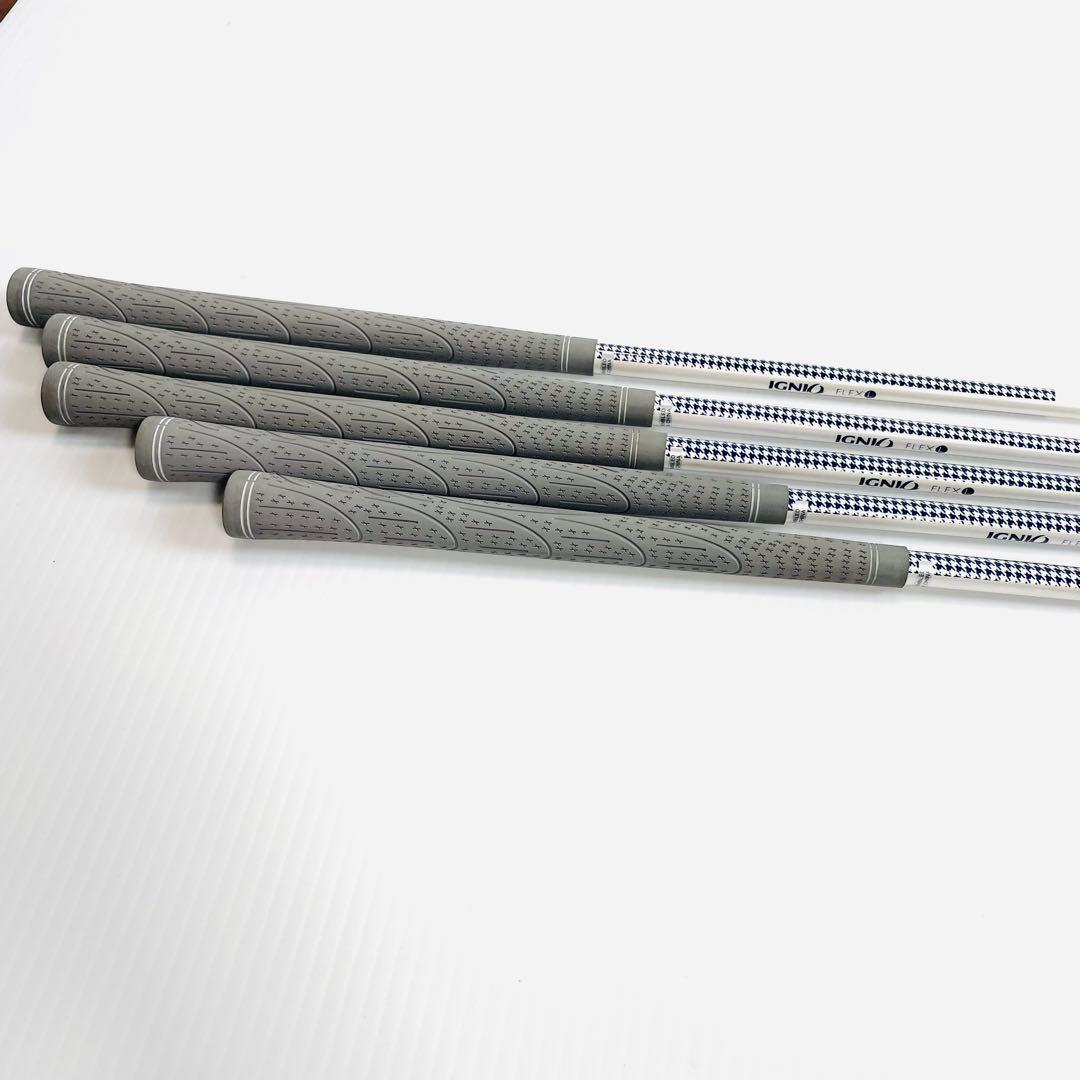 ignio レディース　ゴルフセット　キャディバッグ　千鳥柄　アイアンセット