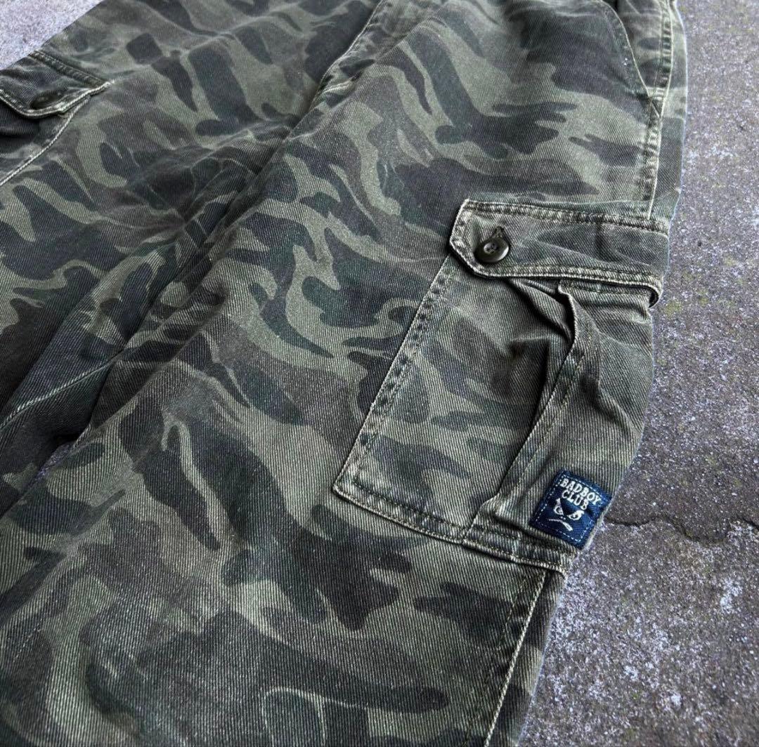 00's Archive BADBOY カモフラ ワイドカーゴパンツ Y2K
