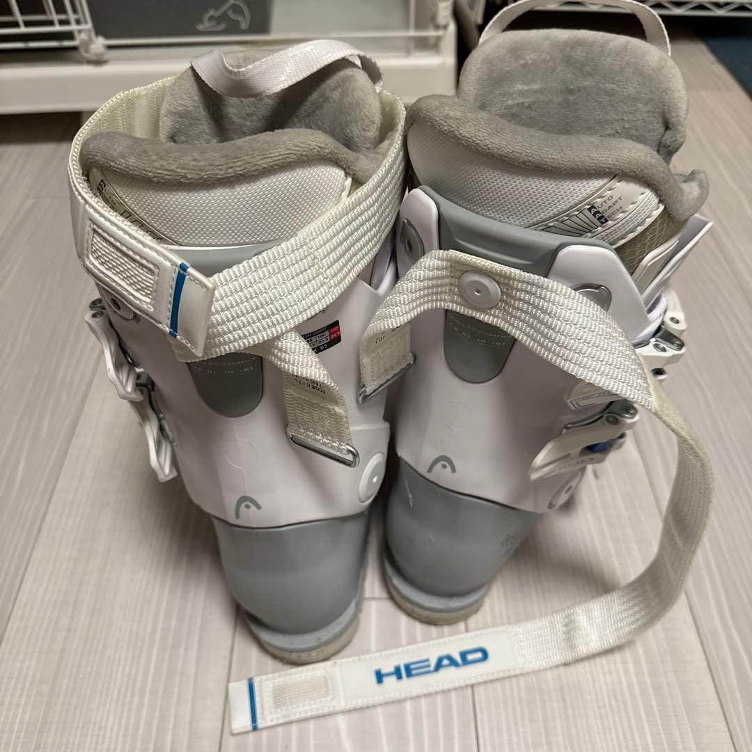 【美品】HEAD 女性用スキーブーツ ホワイトサイズ23cm