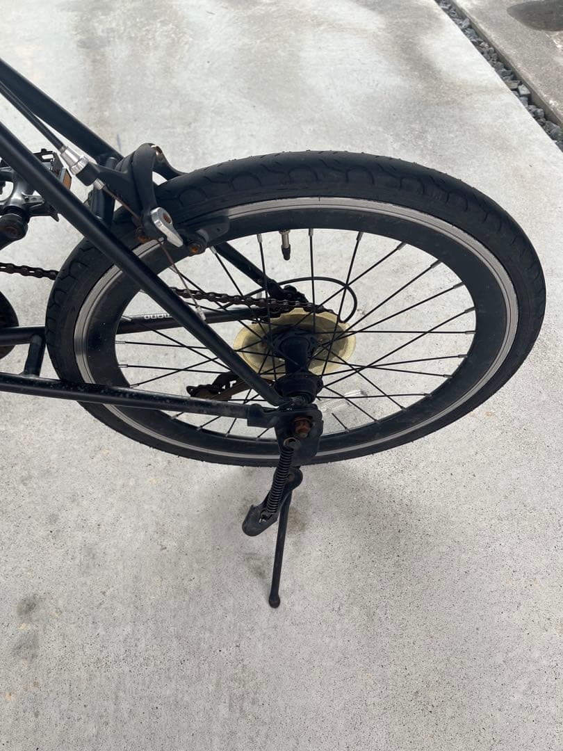 直接引き取り　ミニベロ ブラック ドロップハンドル　ロードバイク