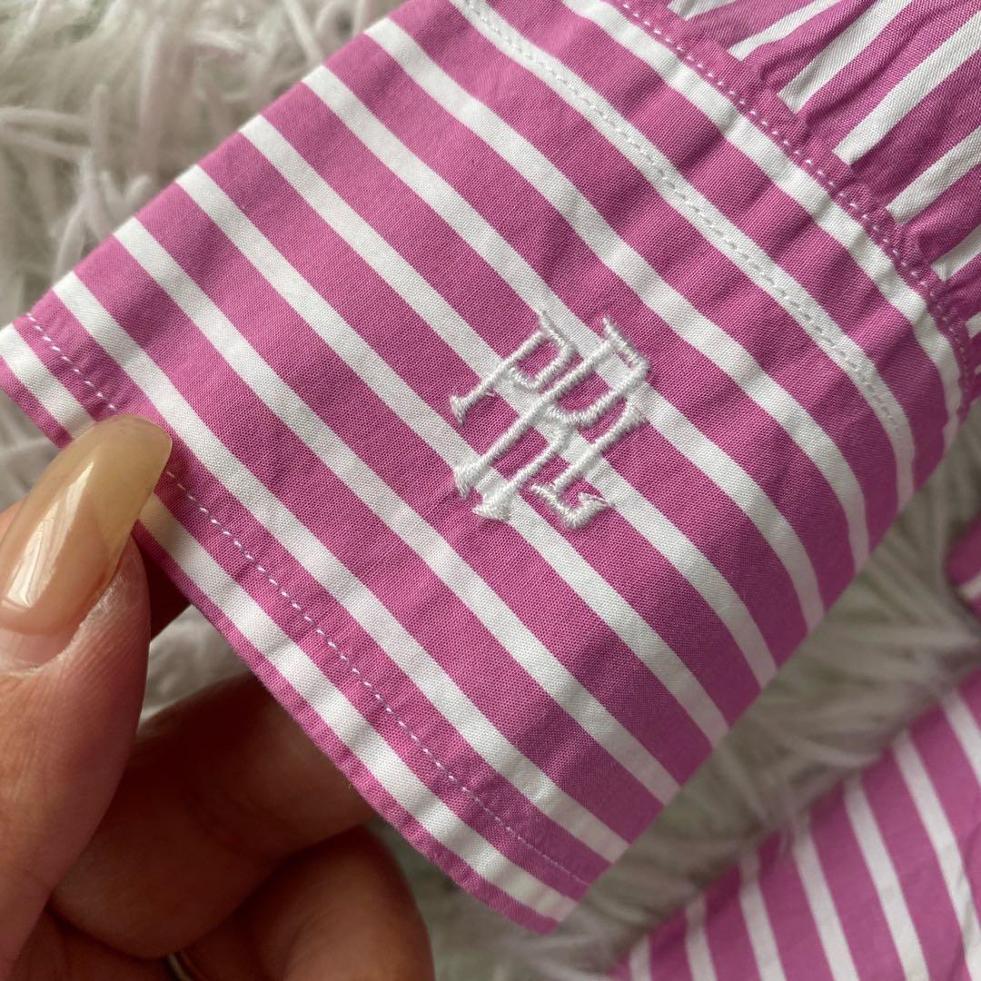 POLO RALPH LAUREN PRL刺繍 ストライプ シャツワンピース 2