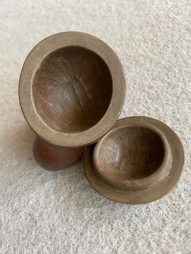 K.F！備前焼・木村陶峰／瓢箪から駒　瓢箪・馬の香合