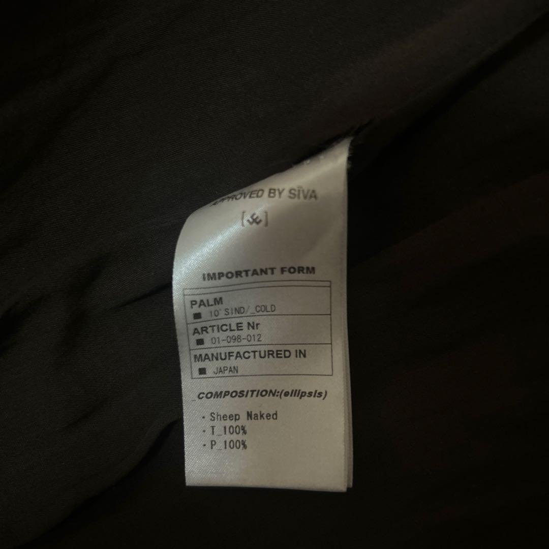 siva レザージャケット 黒赤