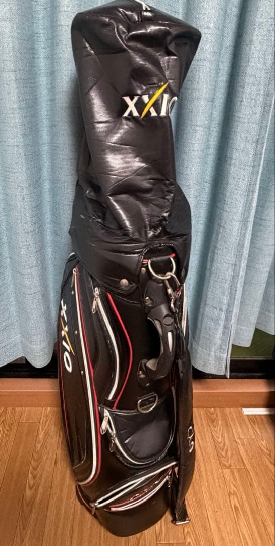 XXIO　ゼクシオ　ゴルフ　キャディバッグ　黒　ゴルフ　ブラック　ネームプレート