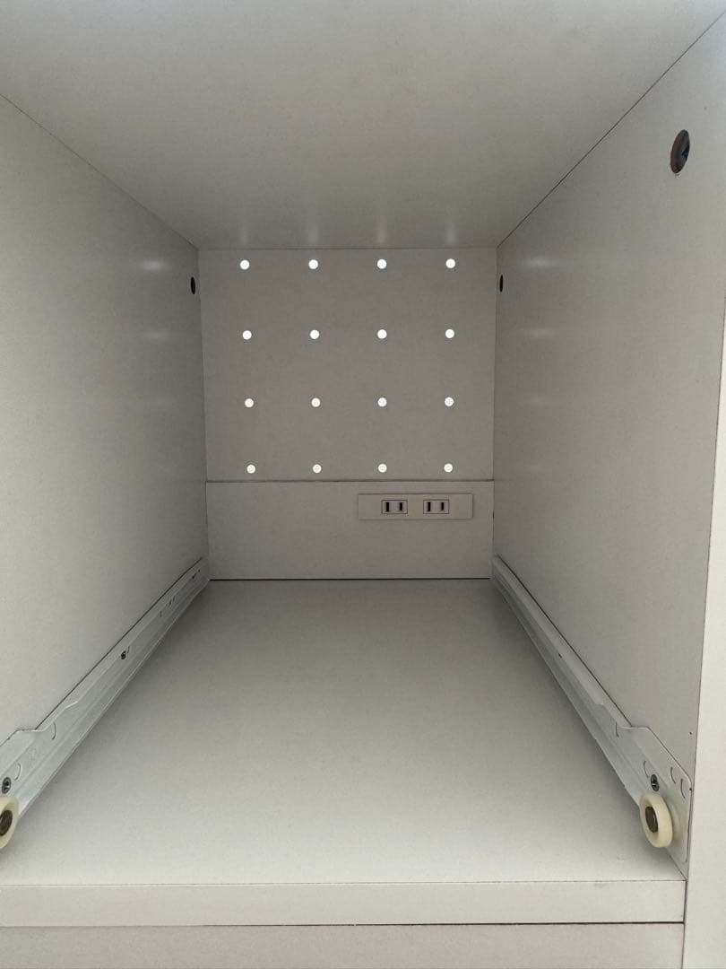 LOWYA 食器棚 レンジ台 Bタイプ ホワイト