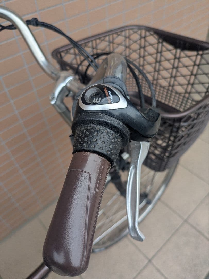 【近隣配送無料！】電動アシスト自転車 チャイルドシート付き ブラウン