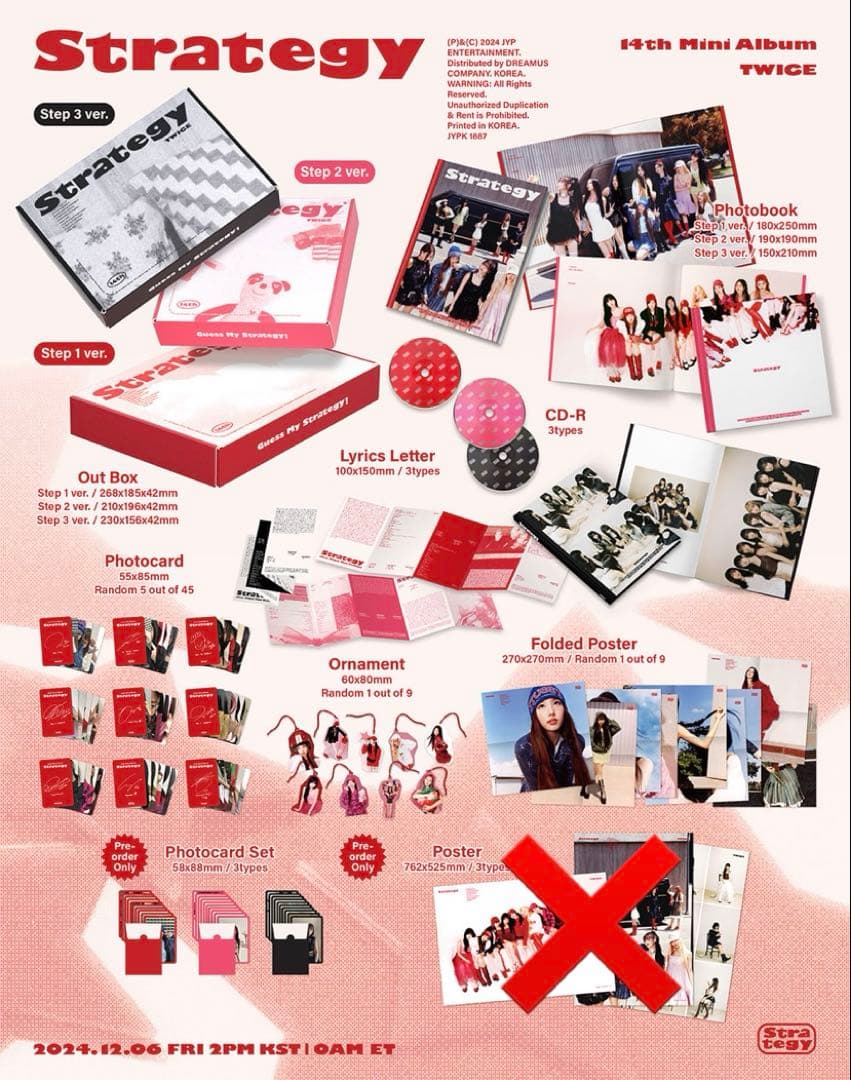 【新品未開封】twice strategy トレカ アルバム 3種セット