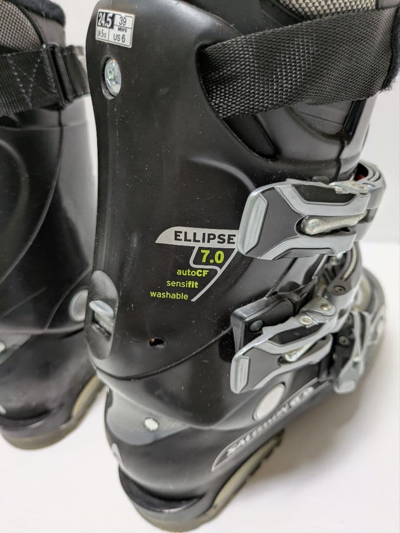 elan　ショートスキー　✕　SALOMON　ブーツ　24.5cm 板ケース付き