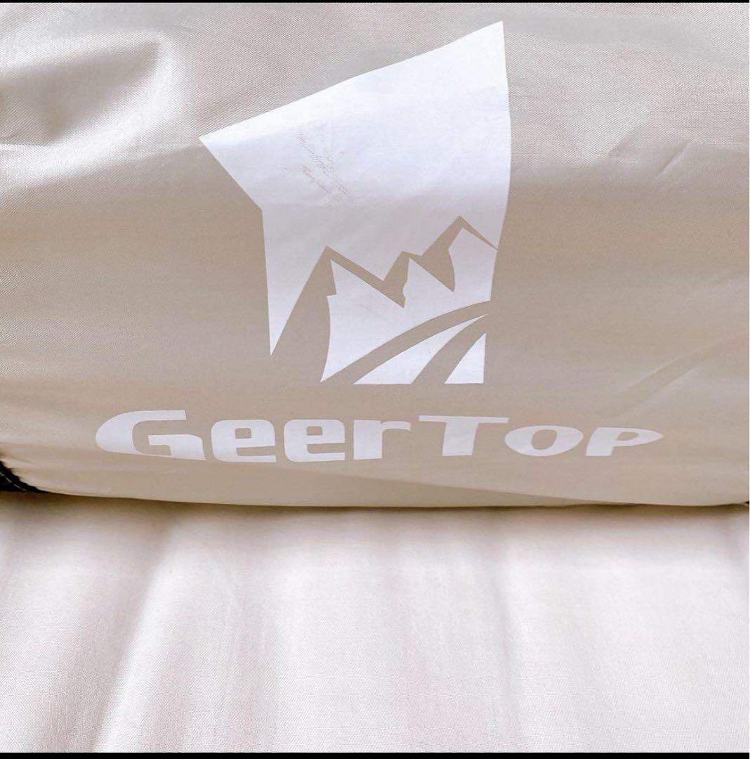 GEERTOP テント 4-6人用 大型 グリーン 防災 アウトドア 秋キャンプ